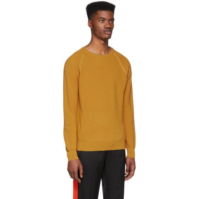 Eidos Orange Waffle Sweater