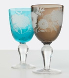 Polspotten Peony set of 6 wine glasses