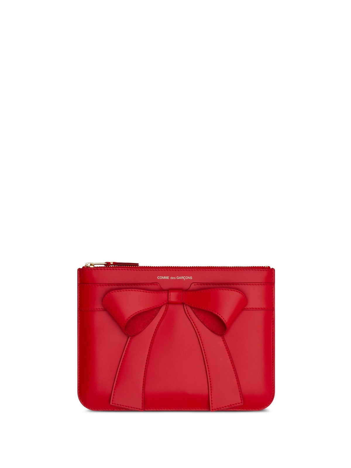 Comme des Garcons Wallets Big Bow Pouch in Red