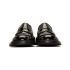 Prada Black Patent Penny Loafers