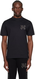 Palm Angels Black Monogram Stud T-Shirt