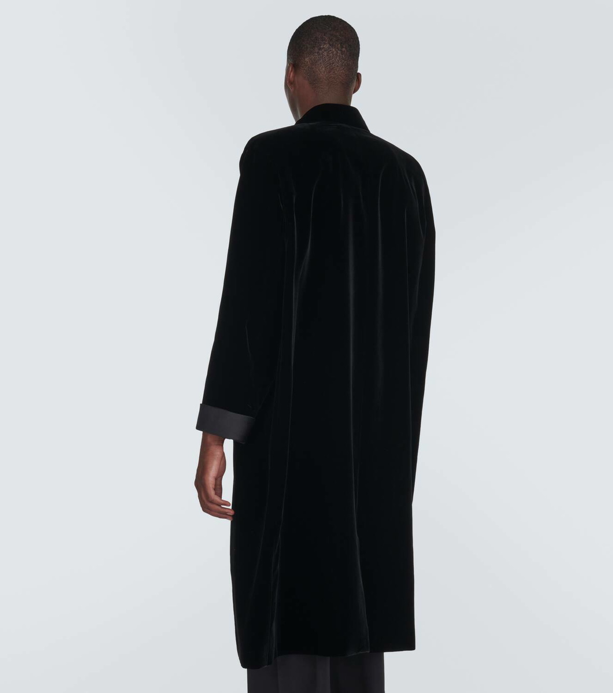 Saint Laurent Oversized satin coat
