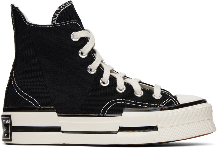 Photo: Converse Black & White Chuck 70 Plus Sneakers