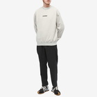 Jil Sander Men's Plus Logo Crew Sweat in Open Grey