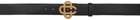 Casablanca Black CC Logo Belt