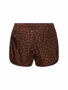 CDLP Leopard Print Nylon Swim Shorts