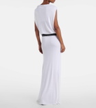Christopher Esber Belted draped jersey maxi dress