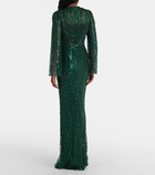 Jenny Packham Anja sequined gown