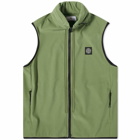 Stone Island Men's Soft Shell-R Vest in Olive