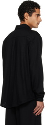 Lady White Co. Black Wool Button Up Shirt