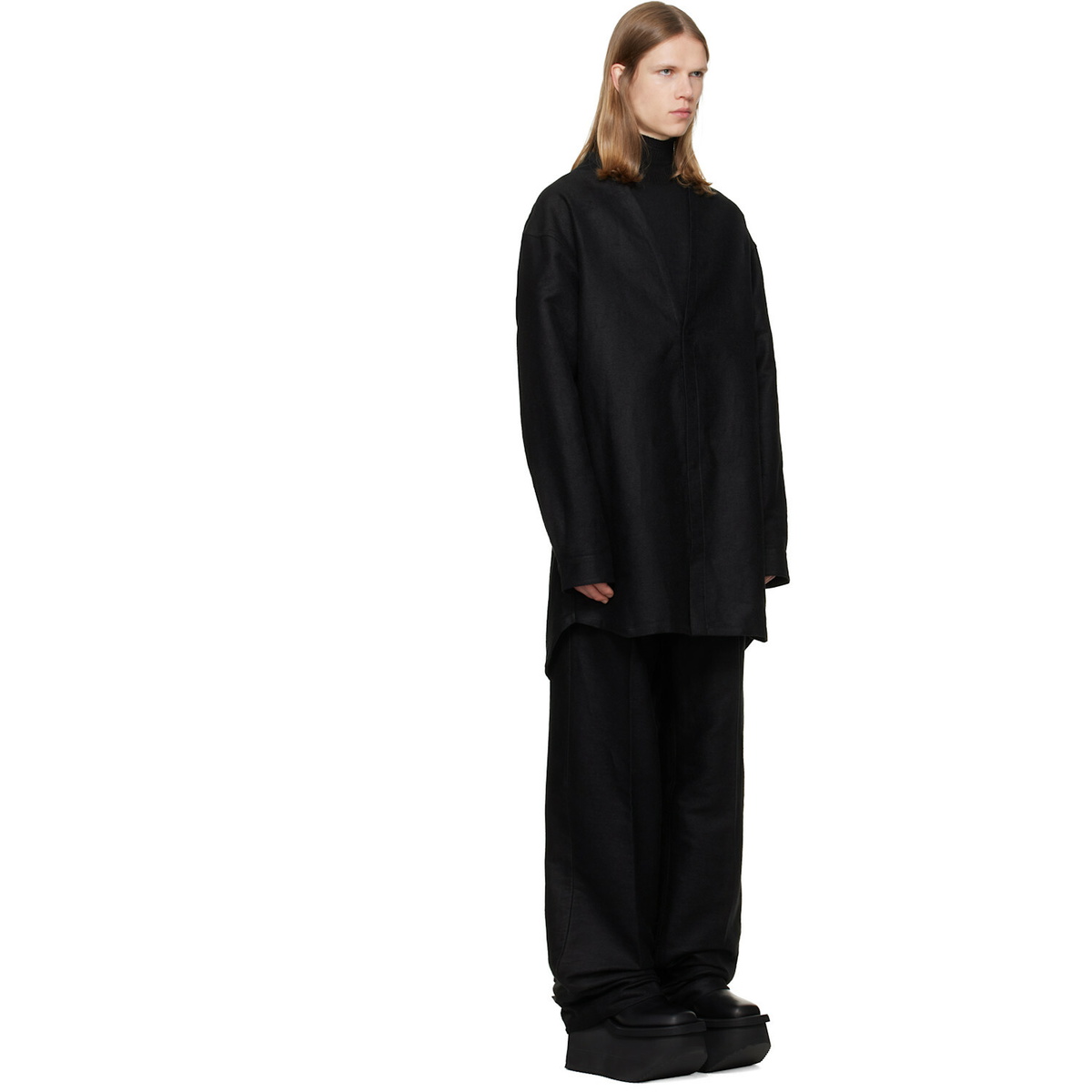 Rick Owens Black Concordian Shirt