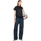 LEMAIRE Black Short Sleeve Foulard Top