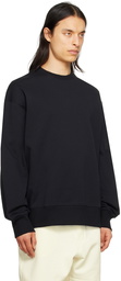 Y-3 Black Dropped Shoulder Sweatshirt