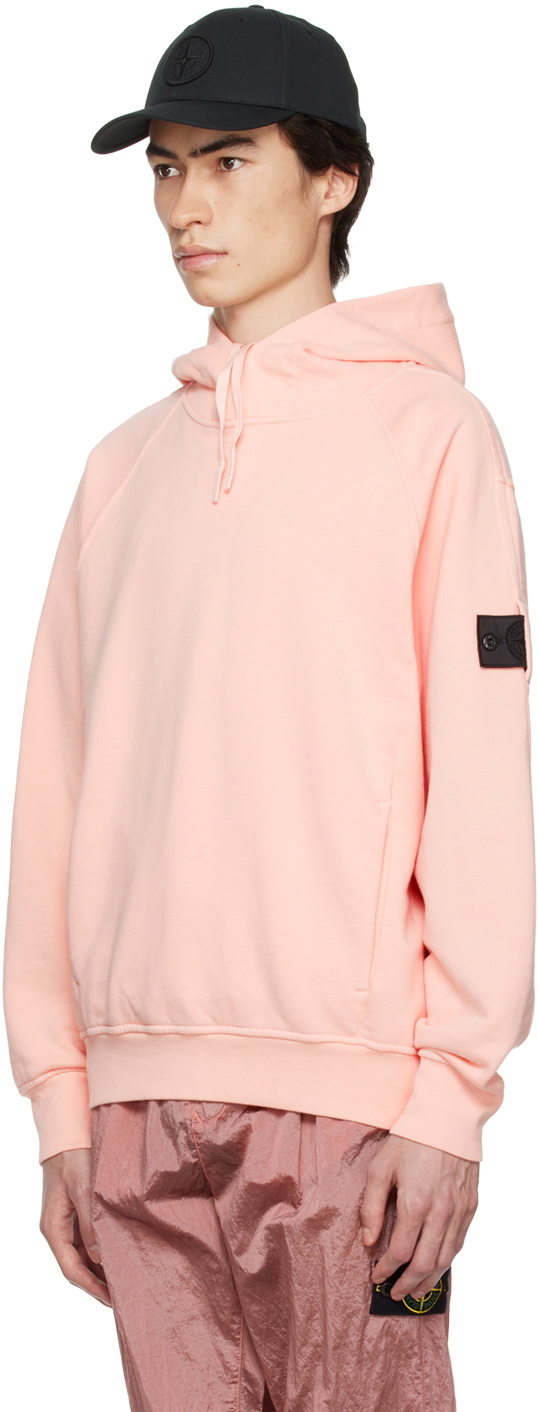 Stone Island Shadow Project Pink Patch Hoodie Stone Island Shadow