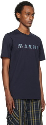 Marni Navy Crewneck T-Shirt