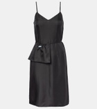 Prada Silk twill slip dress