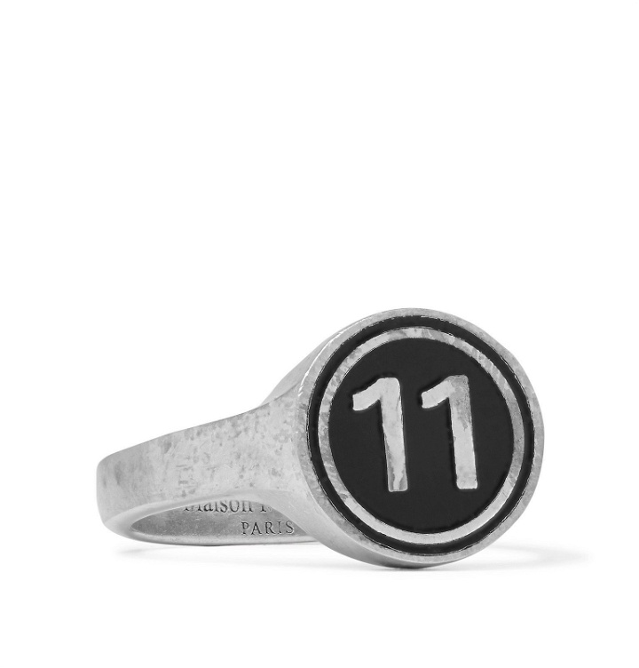 Photo: Maison Margiela - Sterling Silver and Enamel Ring - Silver