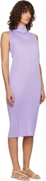 PLEATS PLEASE ISSEY MIYAKE Purple Monthly Colors April Midi Dress