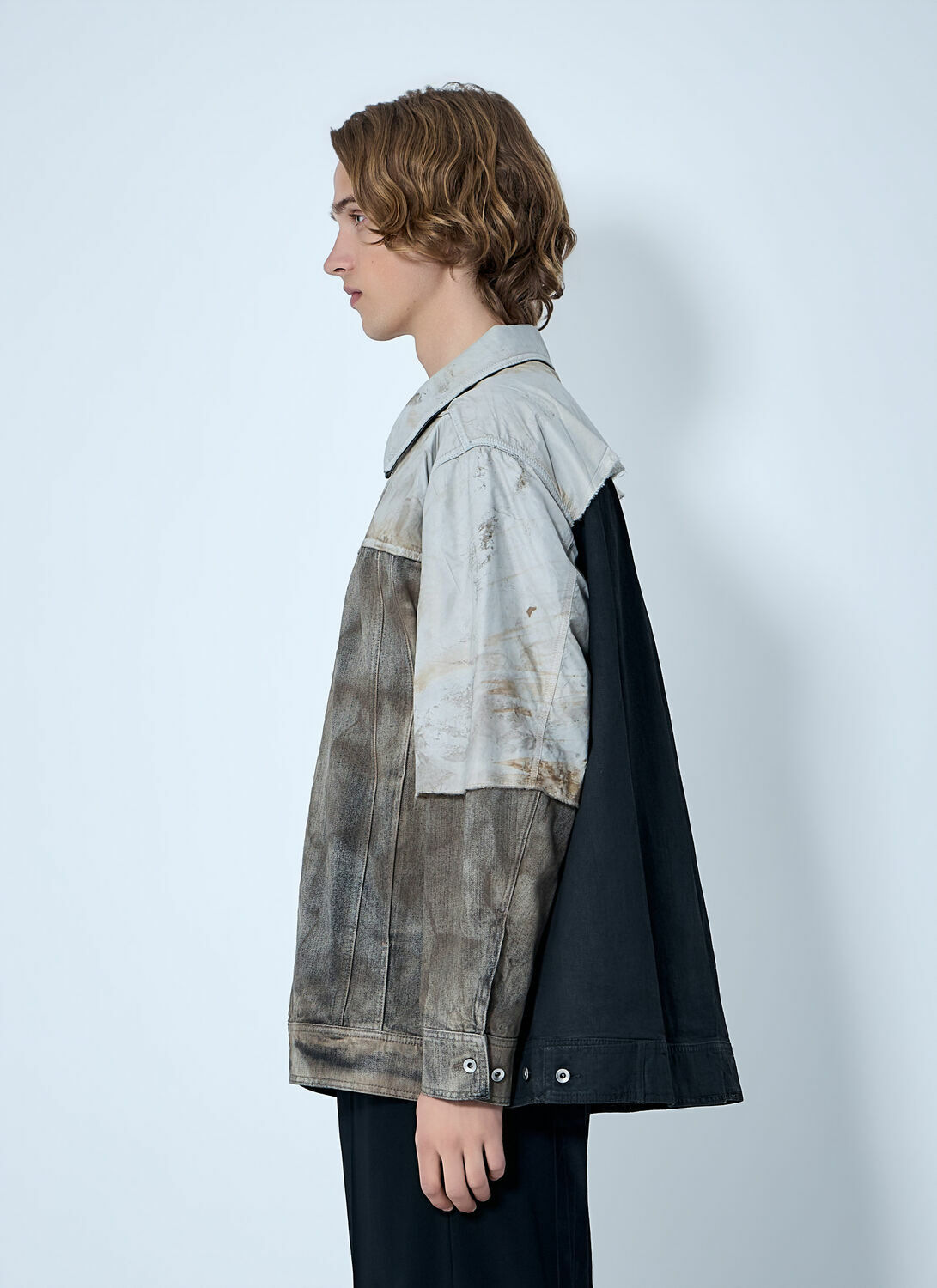 Rick Owens DRKSHDW Denim Patchwork Jacket