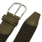 Anderson's Men's Woven Textile Belt in Olive