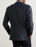 Kiton - Linen Blazer - Blue