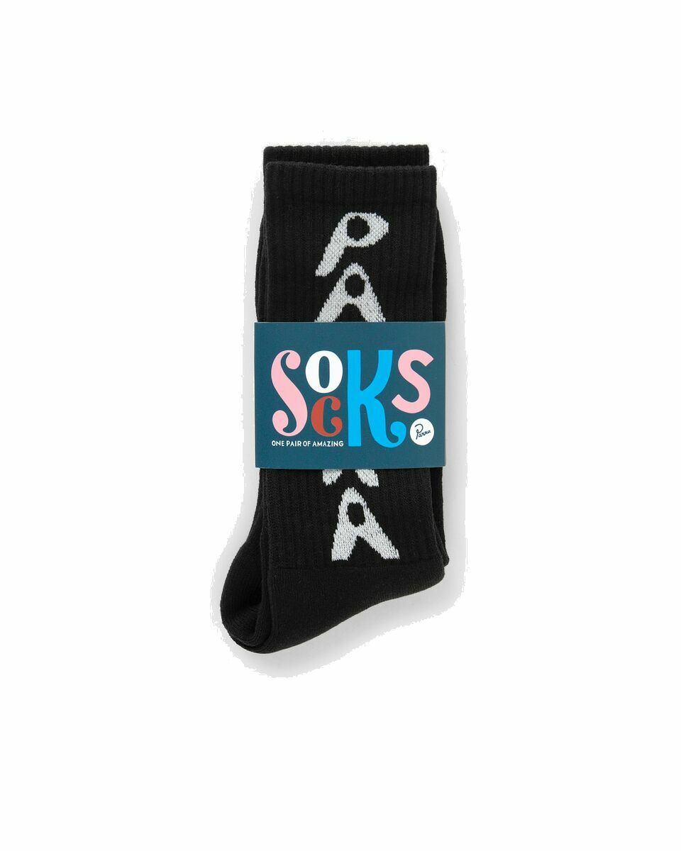 Photo: By Parra Hole Logo Crew Socks Black - Mens - Socks