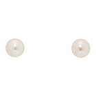 Hatton Labs SSENSE Exclusive Silver Pearl Earrings