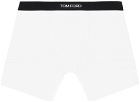 TOM FORD Two-Pack White Cotton Boxers