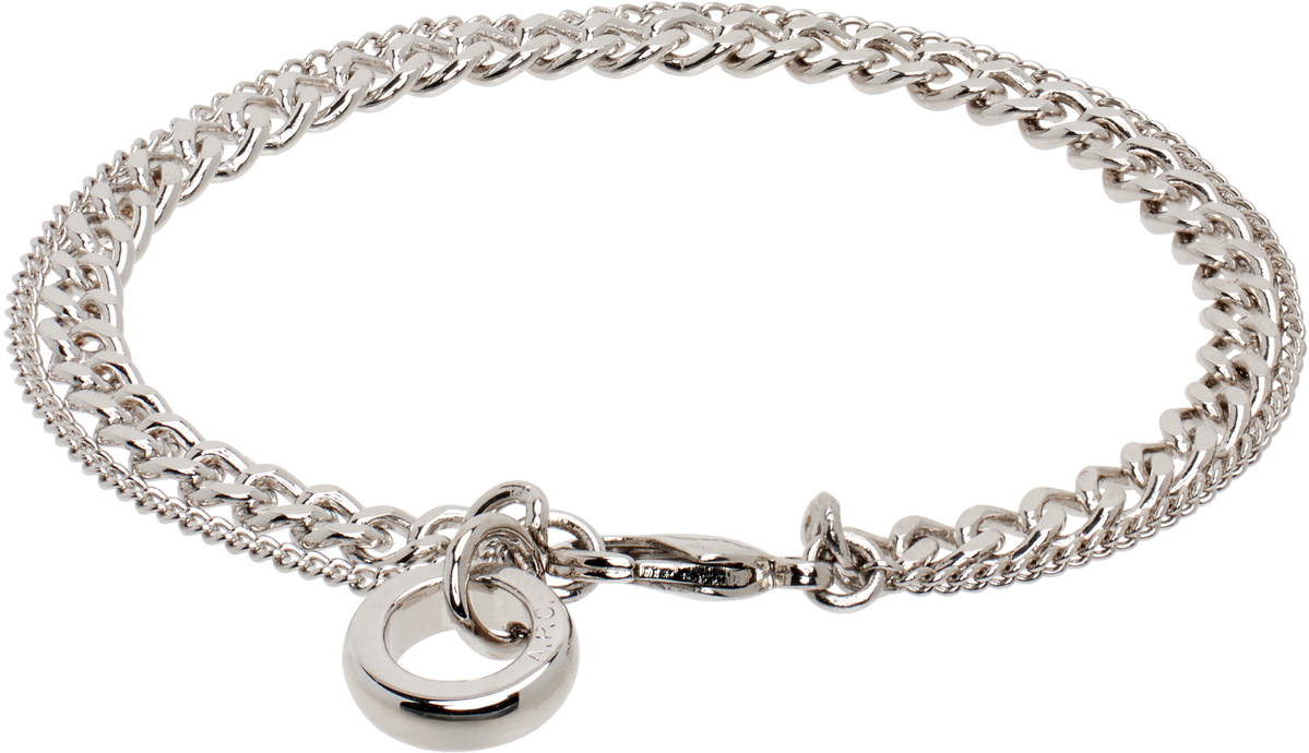 A.P.C. Silver Minimal Bracelet