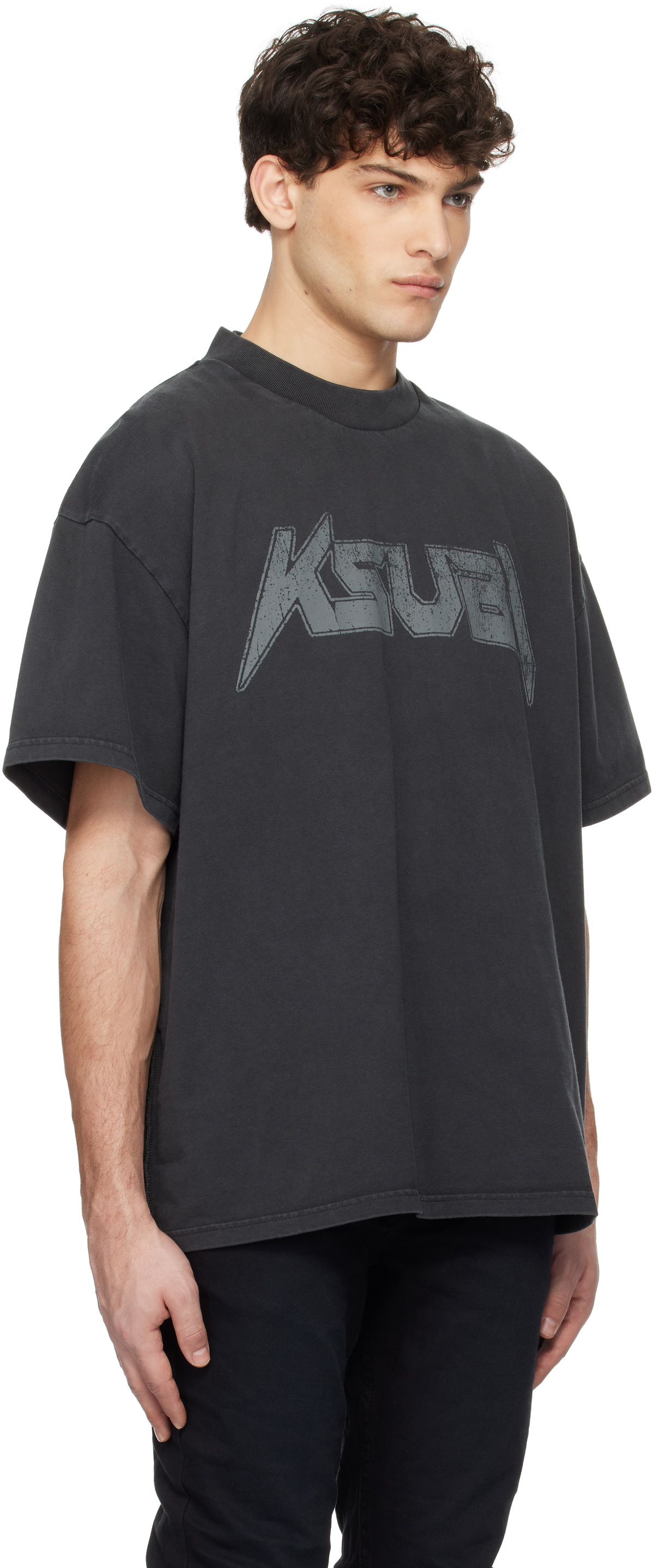 KSUBI sott ekcess Tシャツ 半袖 Black Blue Hash 送料込み World Order Ekcess Hash Oversized Tee | Ksubi ++