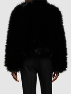 ELIE SAAB - Faux Fur Crop Jacket