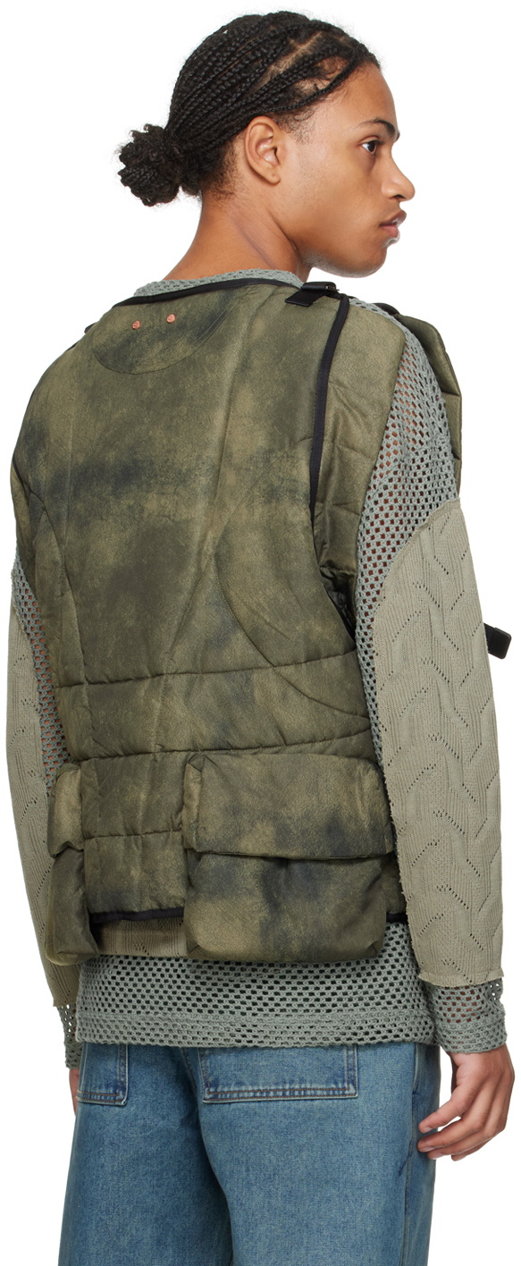 Andersson Bell Green Marble Padded Vest