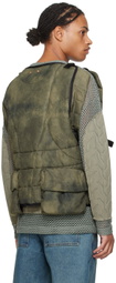 Andersson Bell Green Marble Padded Vest