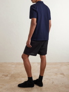 Orlebar Brown - Alex Straight-Leg Linen Drawstring Shorts - Black