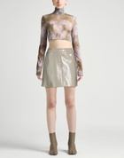 Courrèges Womens Mini skirt Taupe