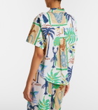 Velvet Marnie printed cotton poplin shirt