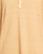 120% Lino Mens T-shirt Apricot