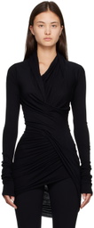 Rick Owens Lilies Black Magnetic Long Sleeve T-Shirt