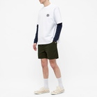 Colorful Standard Men's Classic Organic Twill Shorts in Hunter Green