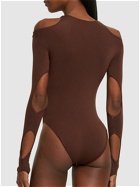 ANDREADAMO - Sculpting Jersey Cutout Bodysuit