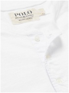 Polo Ralph Lauren - Slim-Fit Logo-Embroidered Cotton-Jersey Henley T-shirt - White