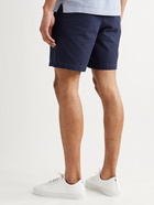 SID MASHBURN - Garment-Dyed Cotton-Canvas Shorts - Blue