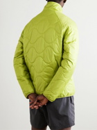 ARKET - Runner Quilted Recycled-Shell Half-Zip Jacket - Green