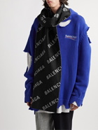 Balenciaga - Logo-Jacquard Wool-Blend Scarf