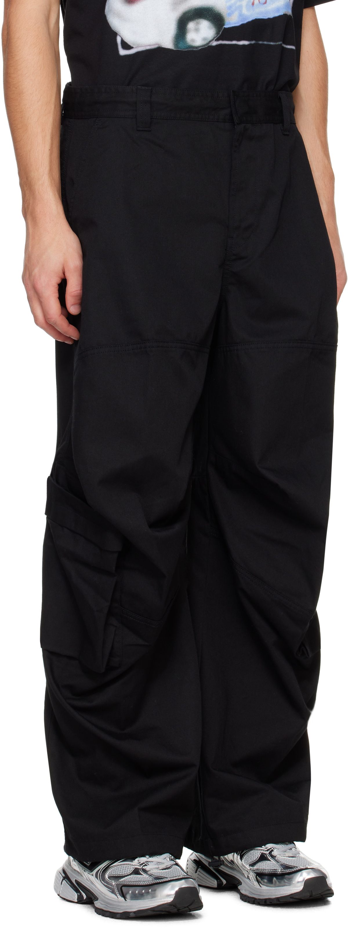 Diesel Black P-Arne-A Cargo Pants Diesel