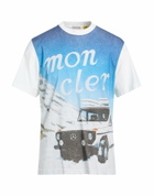 Moncler Mens T-shirt Light in Blue
