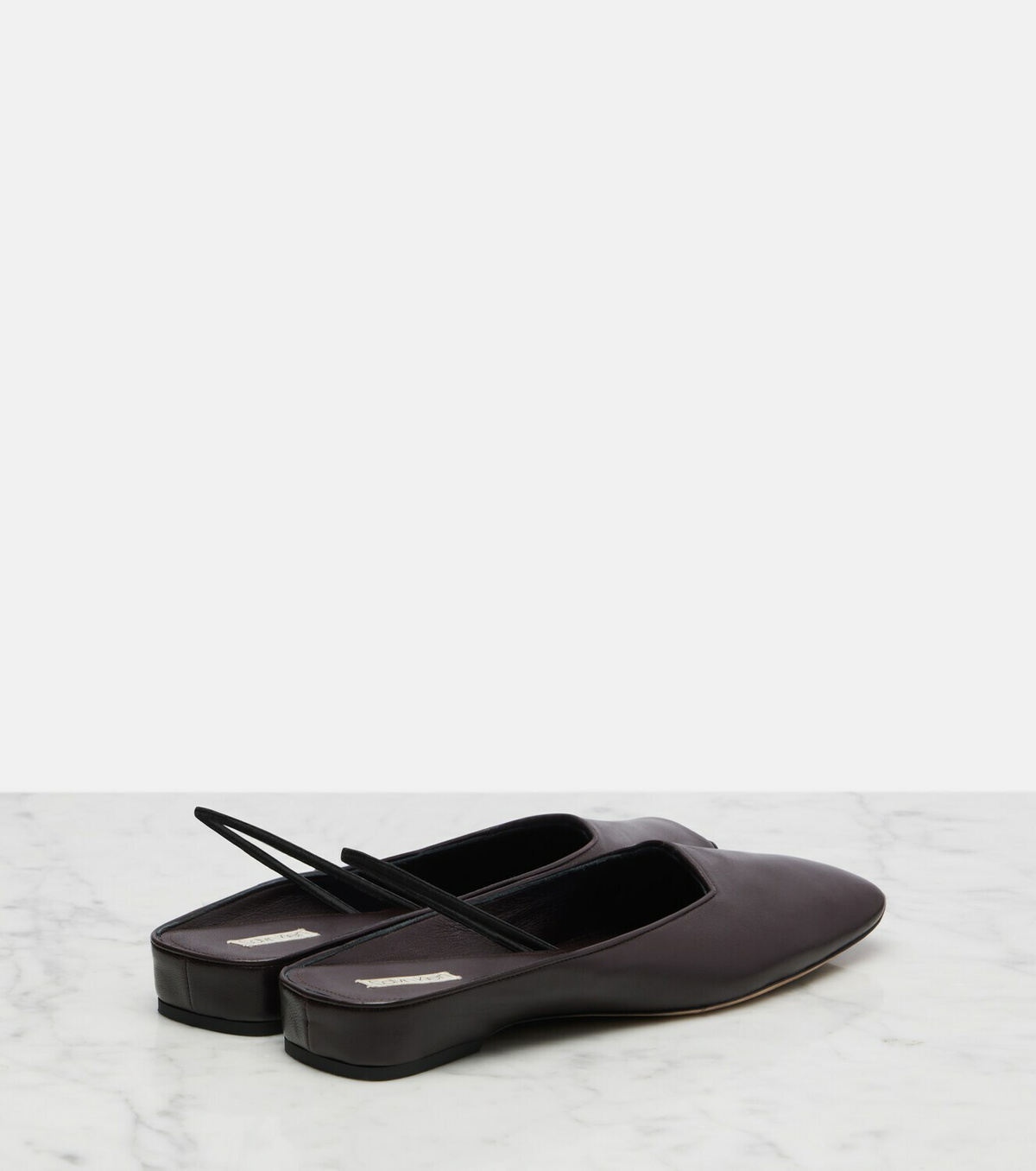 Calvin Klein Collection Kate leather slingback flats