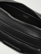 TOM FORD - Logo-Appliquéd Full-Grain Leather Messenger Bag