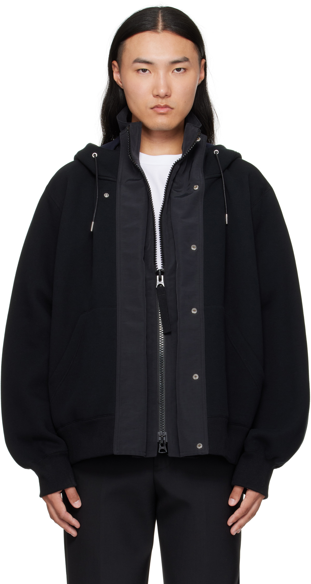 sacai Black Interstellar Hoodie Sacai