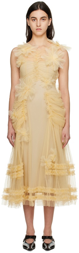 Photo: Molly Goddard Yellow Ruffled Midi Dress